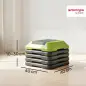 Step para Fitness Stepper Antideslizante con Altura Ajustable de 10/15/20/25/30 cm Carga 150 kg Verde