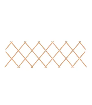 Enrejado de Jardín de Madera Extensible Soporte para Plantas Trepadoras Rosas y Parra 180x60 cm Marrón Claro