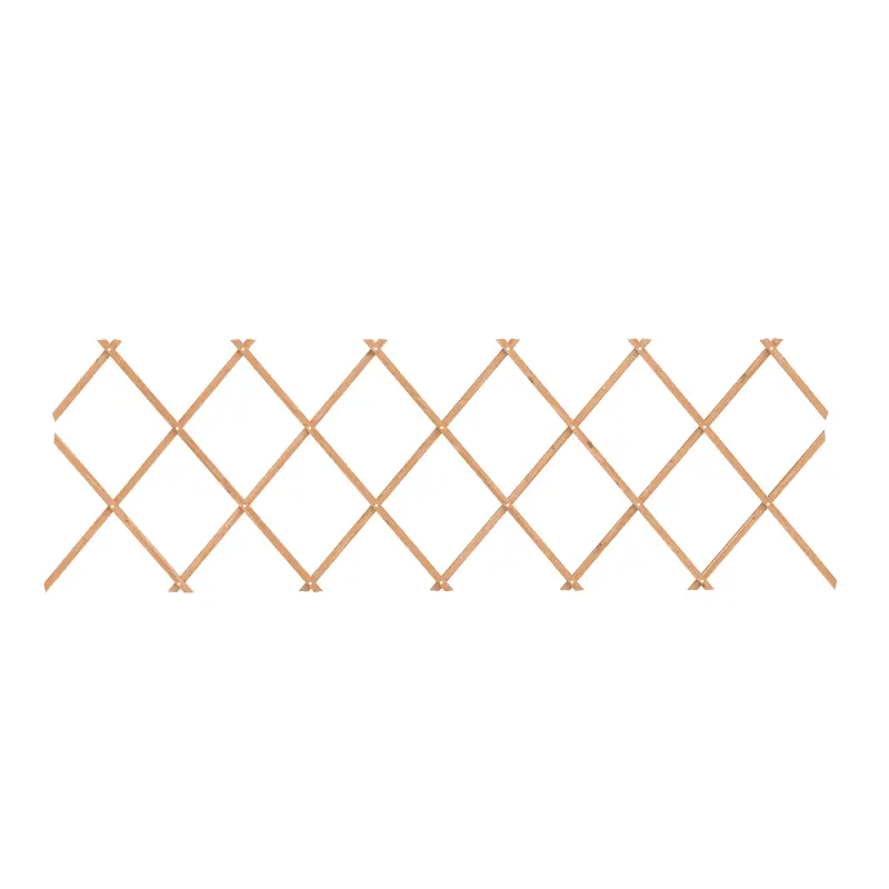 Enrejado de Jardín de Madera Extensible Soporte para Plantas Trepadoras Rosas y Parra 180x60 cm Marrón Claro