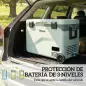 Nevera Portátil Eléctrica 42,5L con Compresor Control por App Ruedas Asa Barra -20℃ a 20℃ y Soporte para Móvil Verde