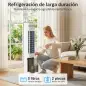 Climatizador Evaporativo 3 en 1 con Depósito de 3 L Oscilación 48° 3 Velocidades 3 Modos Temporizador 12h Blanco
