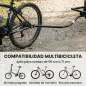 Remolque de Bicicleta para Carga 40 kg Carro de Mano de Acero con Bandera Roja Ruedas de 16 Pulgadas 145x60x42 cm Negro