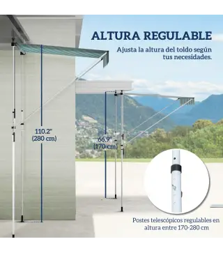 Toldo Manual Retráctil