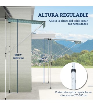 Toldo Manual Retráctil