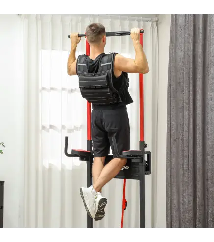 Chaleco de Lastre Ajustable 15 kg con 15 Paquetes de Peso Banda Reflectante para Entrenamiento Fuerza Jogging Negro