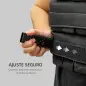 Chaleco de Lastre Ajustable 15 kg con 15 Paquetes de Peso Banda Reflectante para Entrenamiento Fuerza Jogging Negro