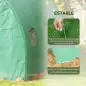 Invernadero de Túnel 6x3x2 m con Sistema de Riego Integrado 12 Ventanas con Malla y 1 Puerta Enrollable Verde