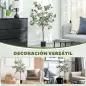 Planta Artificial Decorativa de 120 cm Eucaliptus Sintético con 230 Hojas en Maceta para Interior Verde