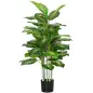 Aglaonema Artificial Planta Sintética de 120 cm con 53 Hojas Decoración para Hogar Oficina Verde