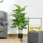 Aglaonema Artificial Planta Sintética de 120 cm con 53 Hojas Decoración para Hogar Oficina Verde