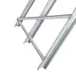 Caballete para Sierra Plegable Caballete Motosierra con Estructura Triangular de Metal Carga 100 kg 83x83x79 cm Plata
