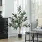 Árbol Artificial de Laurel 120 cm Decoración para Hogar Oficina Balcón Dormitorio Verde