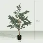 Árbol Artificial de Laurel 120 cm Decoración para Hogar Oficina Balcón Dormitorio Verde