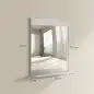 Espejo de Baño de Pared con Estante Abierto Espejo para Entrada Pasillo 50x12x60 cm Blanco Espejo de Baño de Pared con Estante Abierto Espejo para Entrada Pasillo 50x12x60 cm Blanco