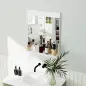 Espejo de Baño de Pared con Estante Abierto Espejo para Entrada Pasillo 50x12x60 cm Blanco Espejo de Baño de Pared con Estante Abierto Espejo para Entrada Pasillo 50x12x60 cm Blanco