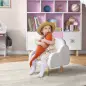Sillón para Niños Sillón Infantil Diseño de Nube con Tacto Súper Suave para Niños de 18-36 Meses 46x51x55 cm Blanco
