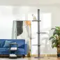 Árbol Rascador para Gatos de Suelo a Techo Torre para Gatos con Altura Ajustable 43x27x228-260 cm Gris Árbol Rascador para Gatos de Suelo a Techo Torre para Gatos con Altura Ajustable 43x27x228-260 cm Gris