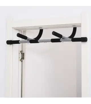 Barra de Dominadas en Techo Barra para hacer Dominadas Barra de Tracción para Entrenamiento Carga 110kg 92x40x17cm Negro