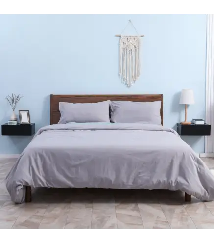 Set de 2 Mesitas de Noche Flotantes con 1 Cajón Diseño Montado en la Pared Estilo Moderno 40x30x15 cm Negro