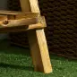 Soporte para Plantas de Madera de 3 Niveles Estantería para Plantas Plegable Soporte para Macetas 60x37x93 cm Natural