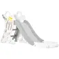 Tobogán Infantil para Niños de 18-36 Meses con 3 Escalones Antideslizantes para Interior Exterior 157x46,5x80 cm Gris