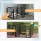 Parque para Perros de 4 Paneles Parque de Juegos Plegable para Mascotas para Exterior e Interior 82x82x60 cm Gris