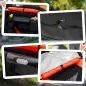 Cochecito para Perros Plegable Carrito para Mascotas con Ventanas de Malla Correas de Seguridad 112x65x100 cm Rojo