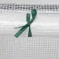 Mini Invernadero de Jardín Terraza 180x90x90cm Tipo Caseta Tubo de Acero con 2 Ventanas Enrollables Vivero Casero Blanco