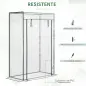 Invernadero con Puerta Enrollable y Estructura de Acero Invernadero de Jardín Terraza Patio 100x50x150 cm Transparente Invernadero con Puerta Enrollable y Estructura de Acero Invernadero de Jardín Terraza Patio 100x50x150 cm Transparente