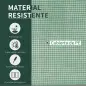 Mini Invernadero 200x100x80 cm para Jardín Vivero Casero Tipo Túnel con Marco de Acero y Cubierta Plástico Verde