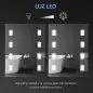 Espejo de Baño con Luz LED con Función de Antivaho Marco de Aluminio e Interruptor Táctil 70x50 cm Plata Espejo de Baño con Luz LED con Función de Antivaho Marco de Aluminio e Interruptor Táctil 70x50 cm Plata