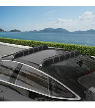 Barras de Transversales de Techo de Coche Baca Portaequipajes para Coche de 2 Piezas Carga máx.75 kg 85x10x8 cm Negro