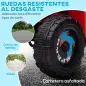 Quad Eléctrico para Niños con Remolque Coche Eléctrico Cuatrimoto para Niños de 18-36 Meses 106x41,5x48,5 cm Rojo