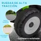 Tractor Eléctrico con Remolque para Niños 3-6 Años con Control Remoto y Cinturón de Seguridad 136,5x50x52,5 cm Verde