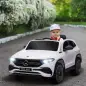 Coche Eléctrico para Niños Mercedes-Benz EQA 12V Control Remoto Música Bocina Velocidad 3-8 km/h 111,5x69x52,5cm Blanco