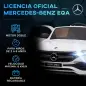 Coche Eléctrico para Niños Mercedes-Benz EQA 12V Control Remoto Música Bocina Velocidad 3-8 km/h 111,5x69x52,5cm Blanco