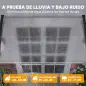 Tejadillo de Protección para Puertas Ventanas Marquesina de Exterior de Aleación de Aluminio 150x90x25 cm Transparente