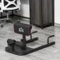3-en-1 Máquina Equipo de Sentadilla para Ejercicios Abdominales Tablero Supino Multifuncional Ayuda en Cuclillas Equipo Negro