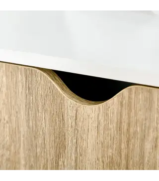 Estantería en Forma de Escalera de Madera Librería con 3 Estantes y 1 Armario de Almacenaje 60x40x171 cm Roble y Blanco