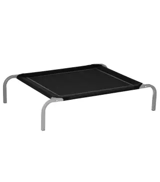 Cama Elevada para Perros Gatos Transpirable Cama para Mascotas 90x65x20 cm para Dormir Relajar con Marco de Acero para Interior