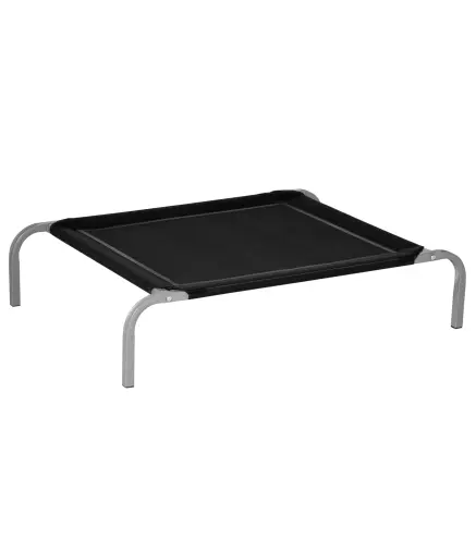 Cama Elevada para Perros Gatos Transpirable Cama para Mascotas 90x65x20 cm para Dormir Relajar con Marco de Acero para Interior