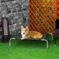 Cama Elevada para Perros Gatos Transpirable Cama para Mascotas 90x65x20 cm para Dormir Relajar con Marco de Acero para Interior