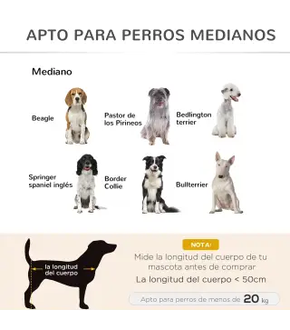 Cama Elevada para Perros Gatos Transpirable Cama para Mascotas 90x65x20 cm para Dormir Relajar con Marco de Acero para Interior