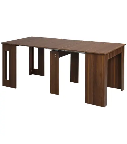 Mesa de Comedor Extensible para 4-6 Personas Mesa Auxiliar Multifuncional para Estudio Cocina 180x85x75 cm Marrón