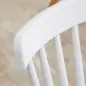 Juego de 4 Sillas de Comedor Estilo Nórdico con Respaldo de Polipropileno y Patas de Madera 48x52,5x83 cm Blanco