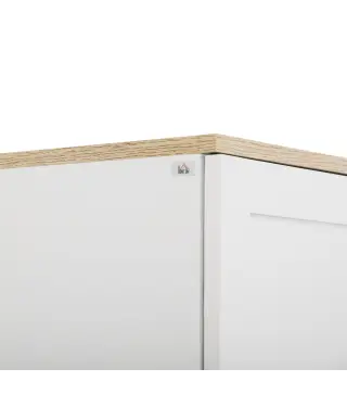 Alacena de Cocina Armario de Almacenaje Multifuncional con 4 Puertas y Estantes Ajustables 60x30x171 cm Blanco