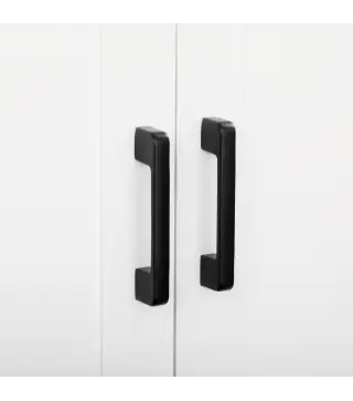 Alacena de Cocina Armario de Almacenaje Multifuncional con 4 Puertas y Estantes Ajustables 60x30x171 cm Blanco