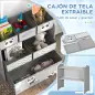 Organizador de Juguetes para Niños Estantería para Juguetes con 6 Cajas de Tela no Tejida Extraíbles 63x30x66 cm Gris