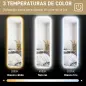Espejo de Cuerpo Entero con Luz LED 150x40 cm con Iluminación de 3 Colores Función de Memoria Transparente