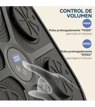 Boxeo Pared Musical con 9 Modos de Velocidad Guantes Conexión Bluetooth Luces LED para Adultos y Niños en Casa Oficina